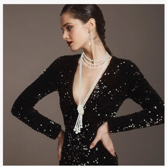 🎄CHRISTMAS GIFTS🎄 NWT-1920’S FAUX PEARL ACCESSORIES SET - Picture 1 of 7